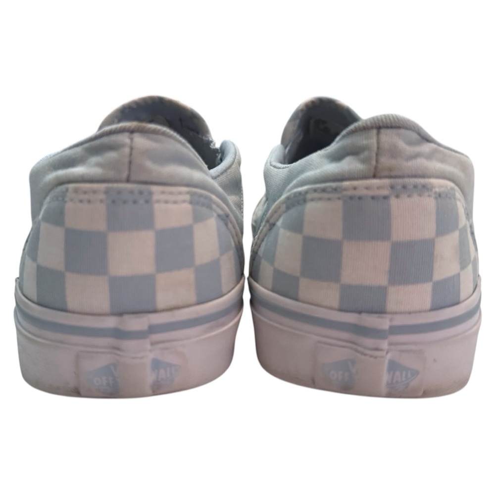 Women’s Vans Asher Slip On Shoe Lot - Black Blue Checkered & Pearl Size 10-11 - Picture 9 of 16